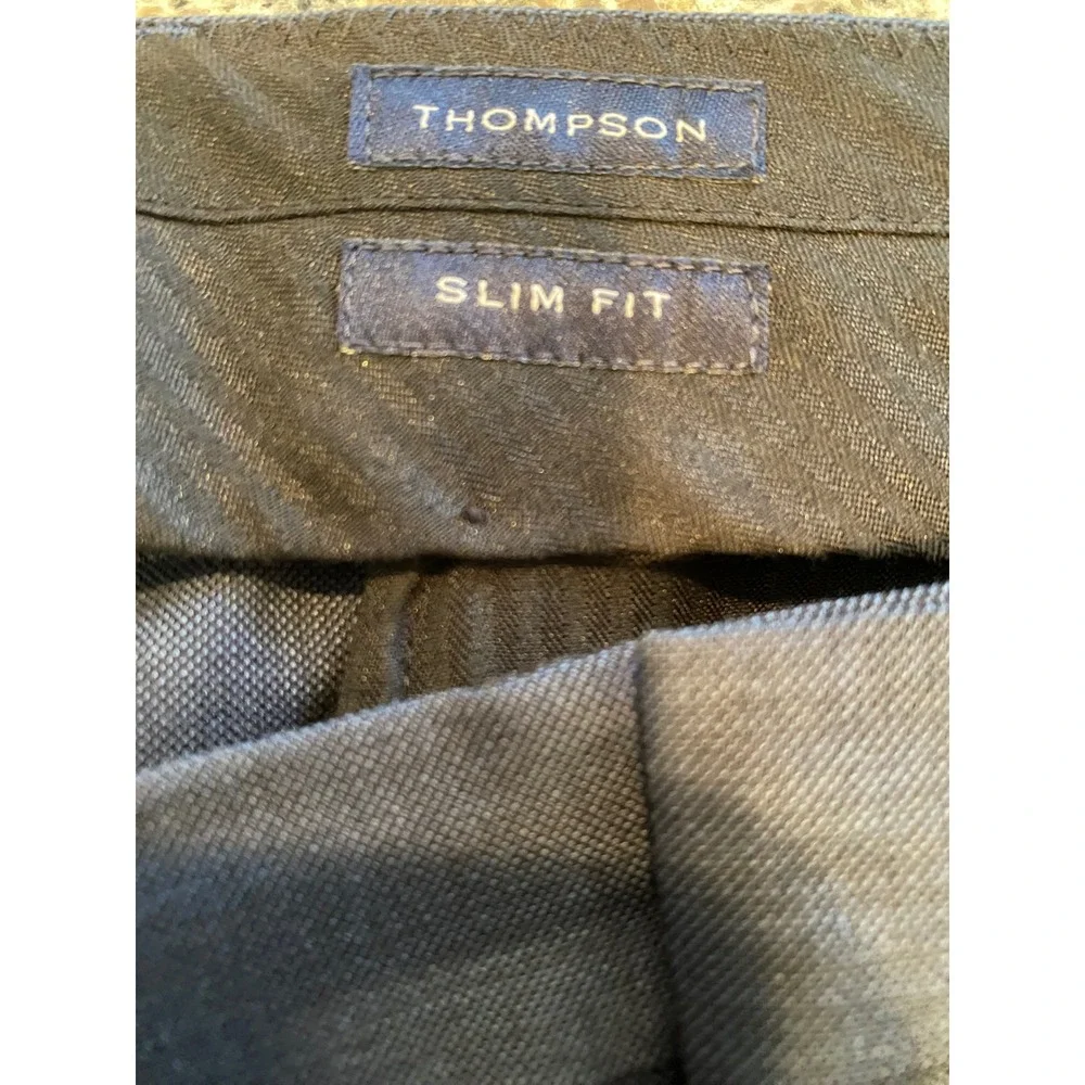 J.Crew Thompson Slim Fit Navy Blue Textured Dress Pants Mens 38x32 Slacks